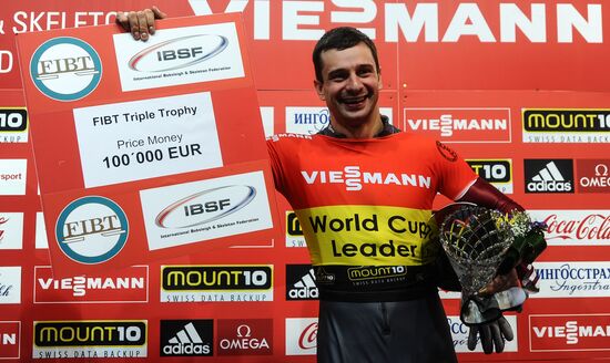 Skeleton. IX World Cup. Test events