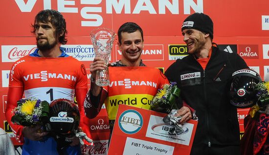 Skeleton. IX World Cup. Test events