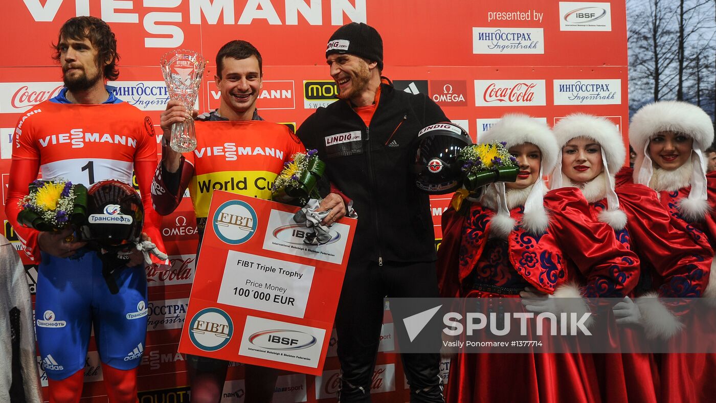 Skeleton. IX World Cup. Test events