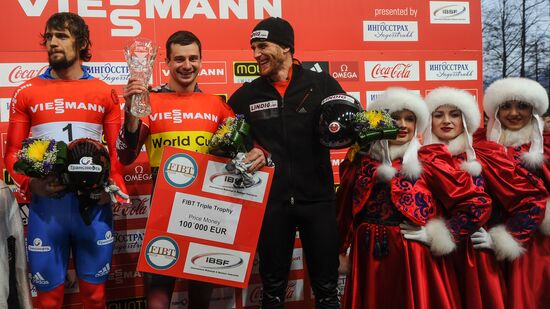 Skeleton. IX World Cup. Test events