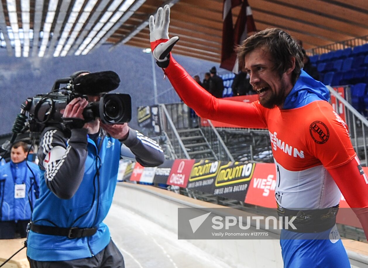 Skeleton. IX World Cup. Test events