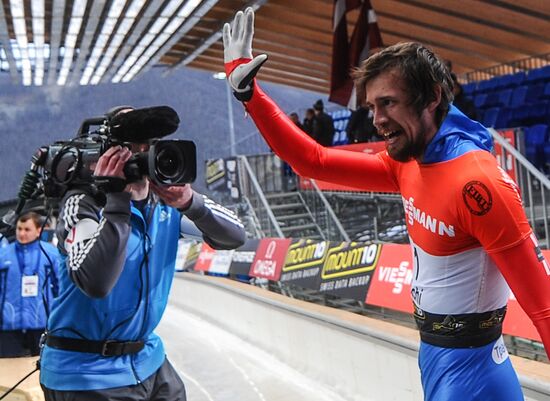 Skeleton. IX World Cup. Test events