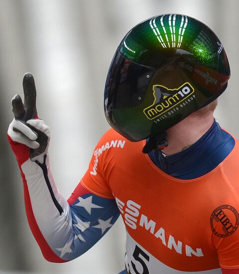 Skeleton. IX World Cup. Test events