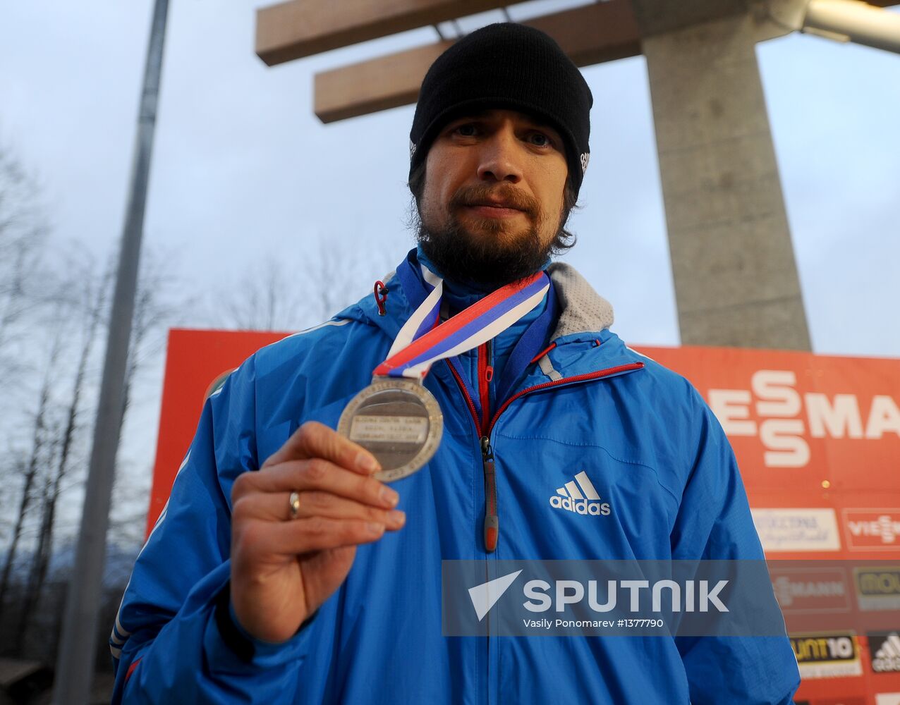 Skeleton. IX World Cup. Test events