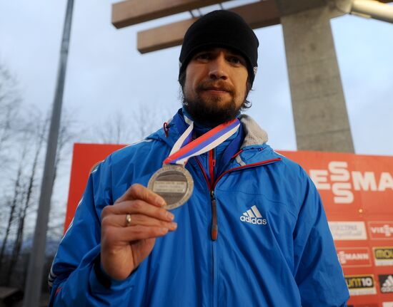 Skeleton. IX World Cup. Test events
