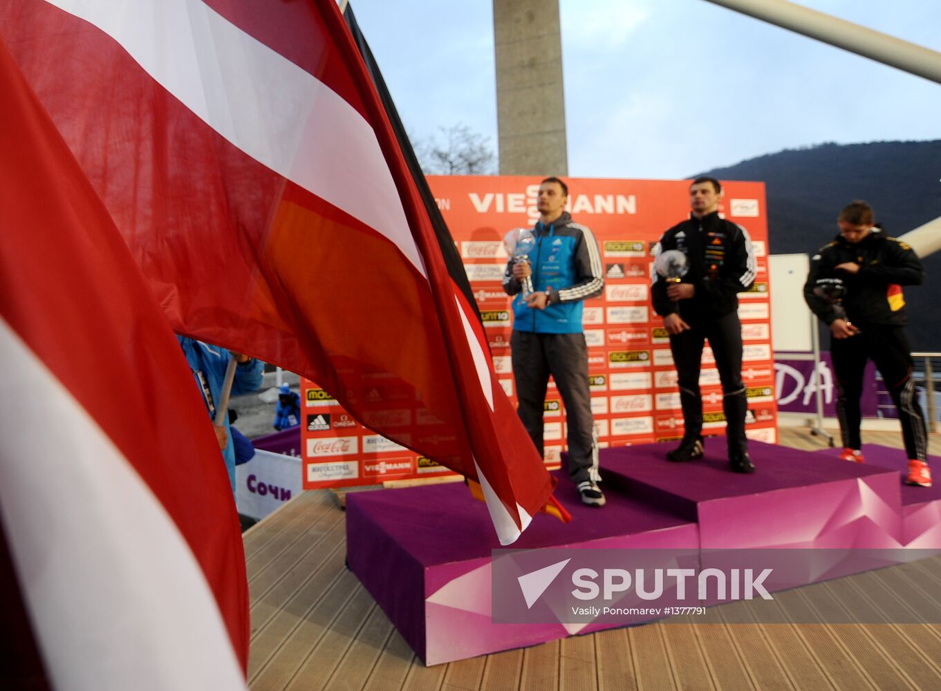 Skeleton. IX World Cup. Test events