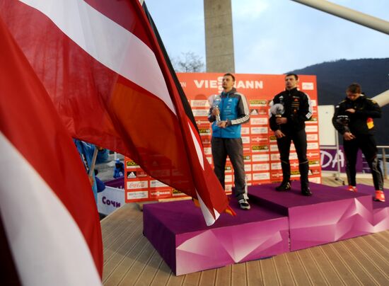 Skeleton. IX World Cup. Test events
