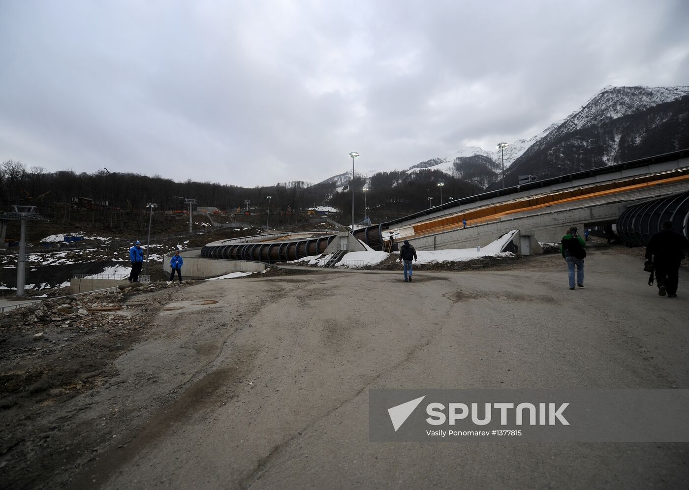 Skeleton. IX World Cup. Test events
