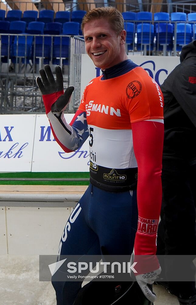 Skeleton. IX World Cup. Test events