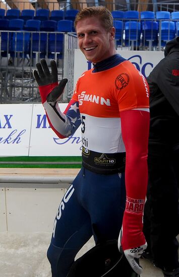 Skeleton. IX World Cup. Test events