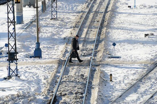Railway crossings in Yekaterinburg