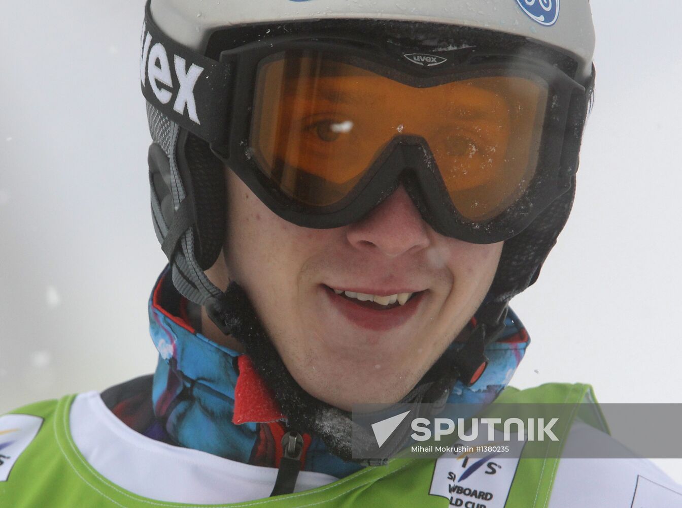Snowboard World Cup Stage. Snowboard cross finals