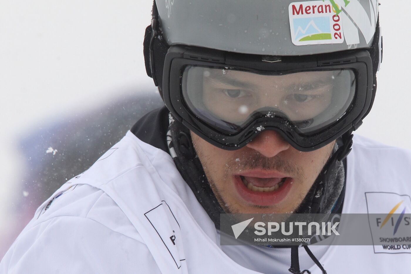 Snowboard World Cup Stage. Snowboard cross finals
