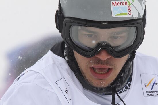 Snowboard World Cup Stage. Snowboard cross finals