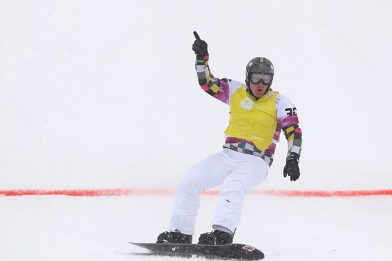 Snowboard World Cup Stage. Snowboard cross finals