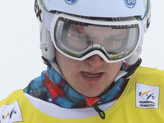 Snowboard World Cup Stage. Snowboard cross finals