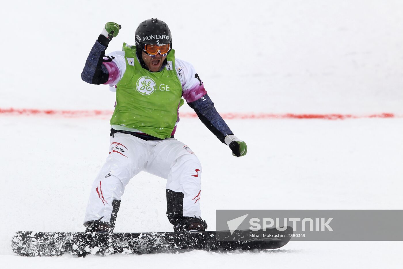 Snowboard World Cup Stage. Snowboard cross finals