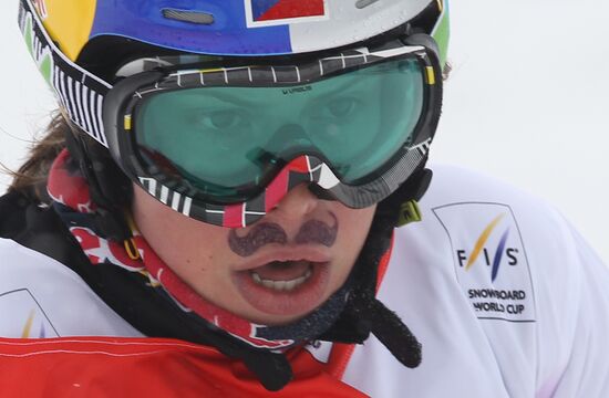Snowboard World Cup Stage. Snowboard cross finals
