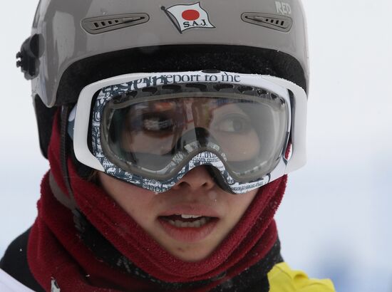 Snowboard World Cup Stage. Snowboard cross finals