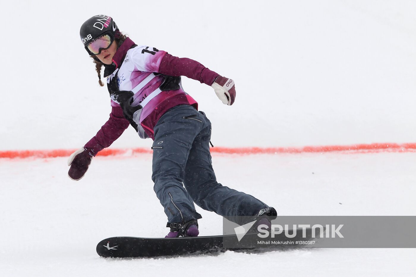 Snowboard World Cup Stage. Snowboard cross finals