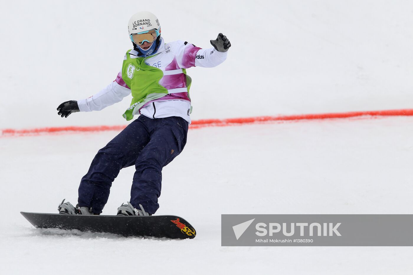 Snowboard World Cup Stage. Snowboard cross finals