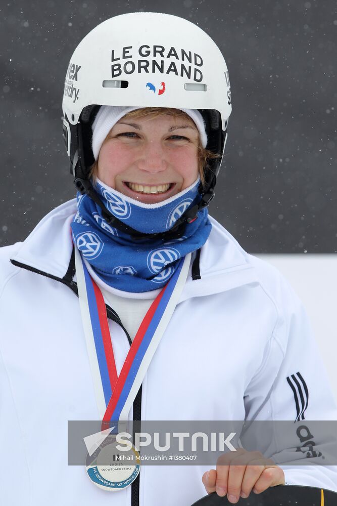Snowboard World Cup Stage. Snowboard cross finals