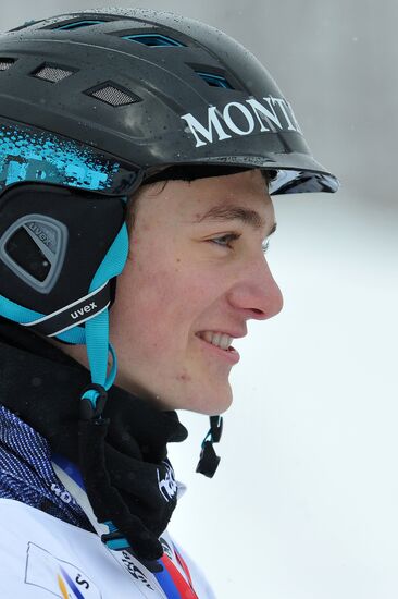 Snowboard World Cup Stage. Snowboard cross finals