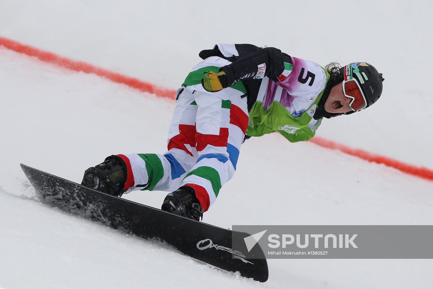 Snowboard World Cup Stage. Snowboard cross finals