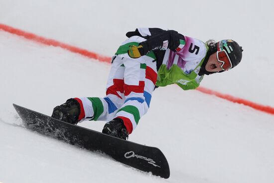 Snowboard World Cup Stage. Snowboard cross finals