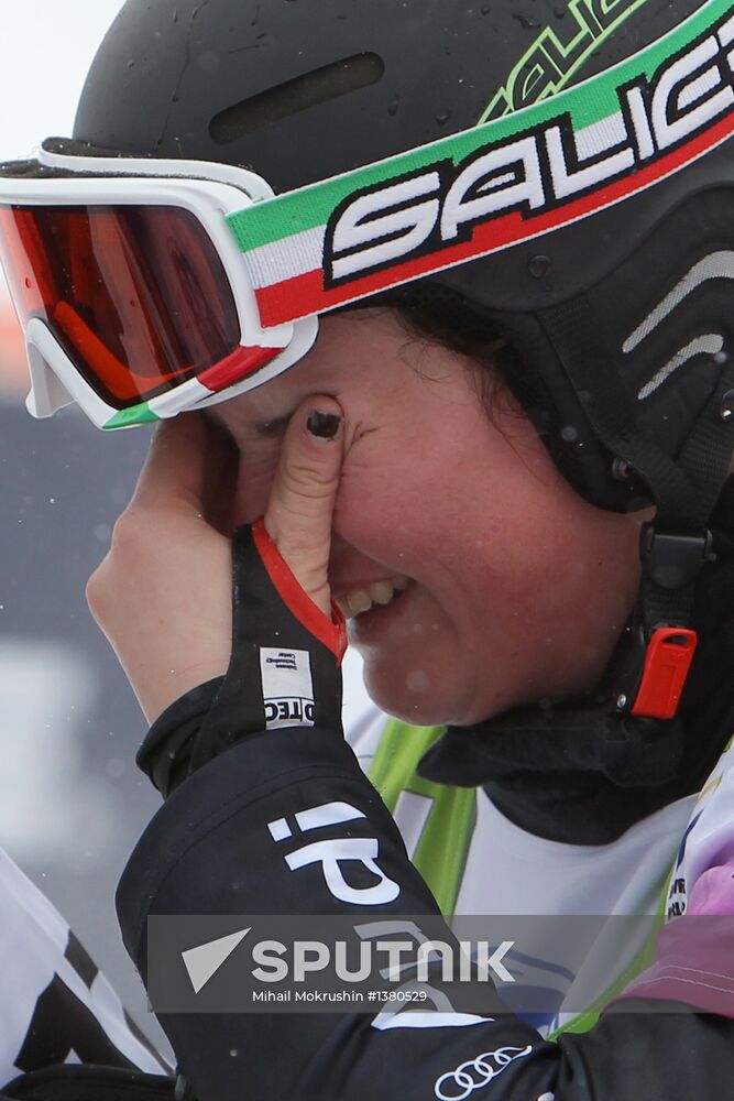 Snowboard World Cup Stage. Snowboard cross finals