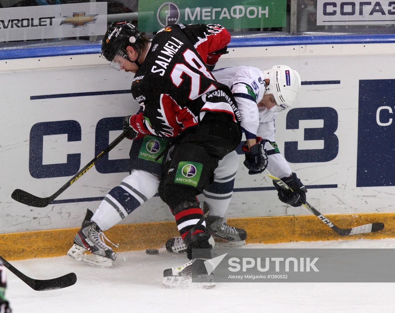 Kontinental Hockey League. Avangard Omsk vs. Dynamo Moscow