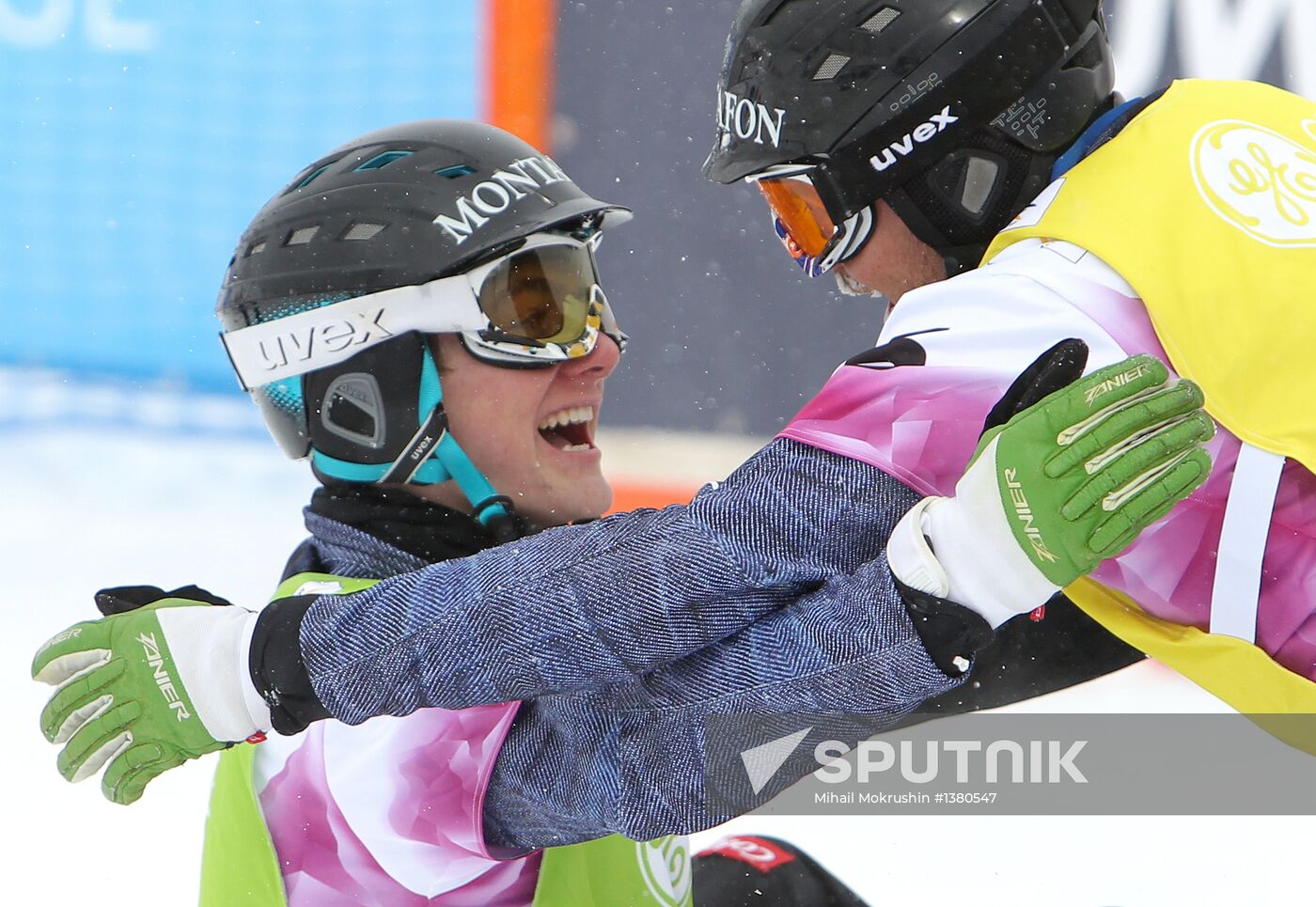 Snowboard World Cup Stage. Snowboard cross finals