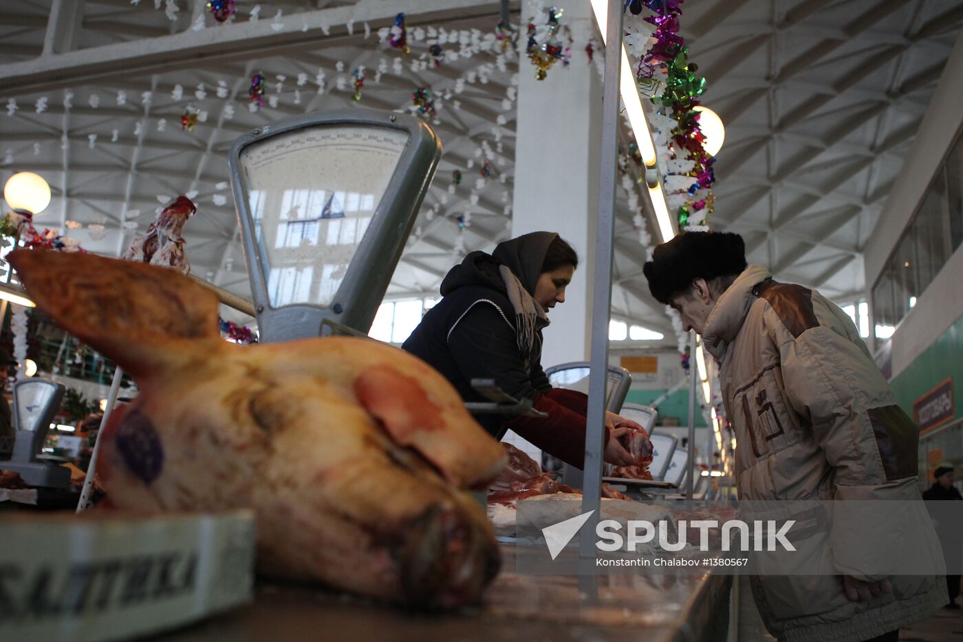 Agriculture market in Veliky Novgorod