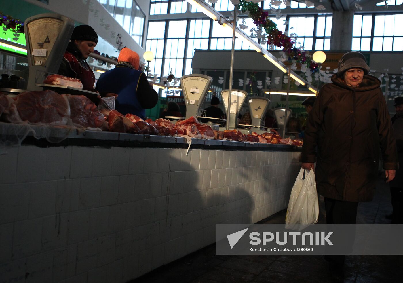 Agriculture market in Veliky Novgorod