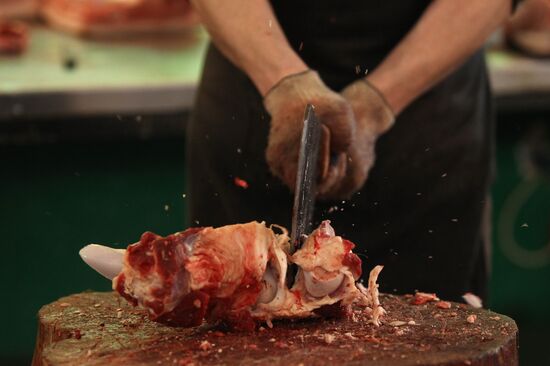 Agriculture market in Veliky Novgorod