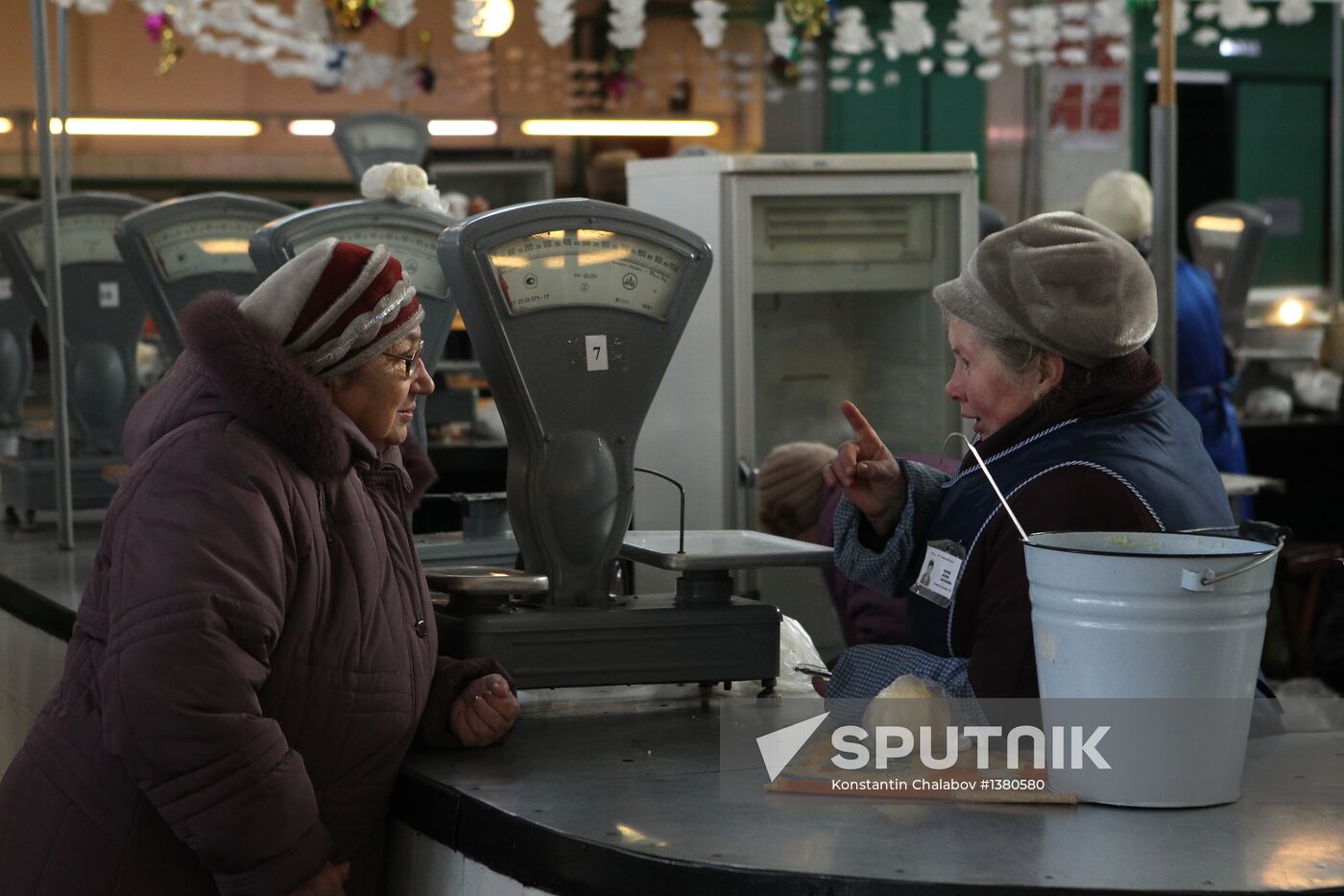 Agriculture market in Veliky Novgorod