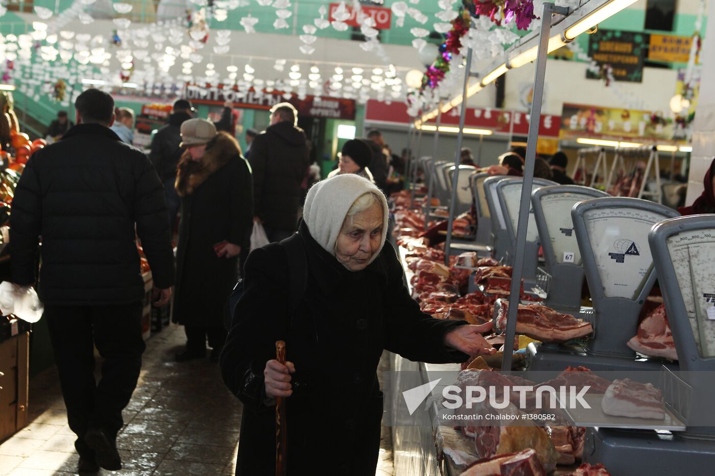 Agriculture market in Veliky Novgorod