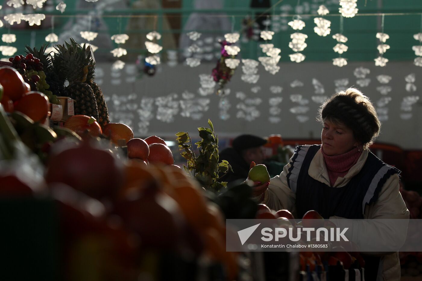 Agriculture market in Veliky Novgorod