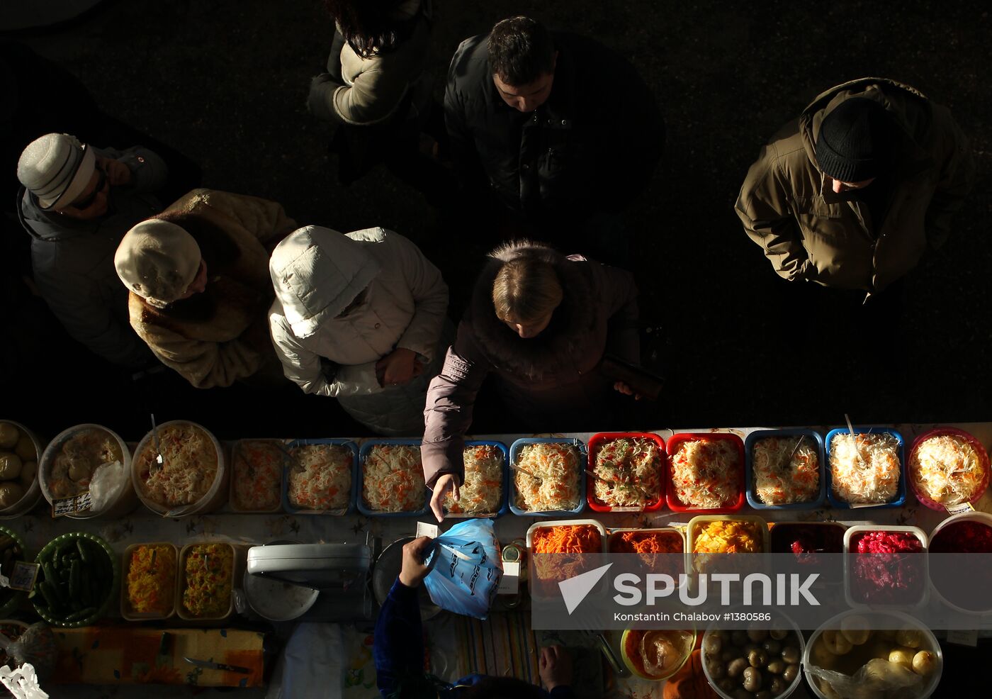 Agriculture market in Veliky Novgorod