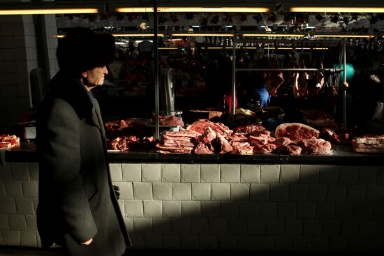 Agriculture market in Veliky Novgorod