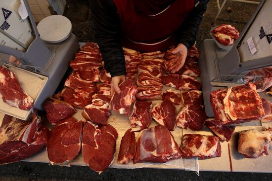 Agriculture market in Veliky Novgorod