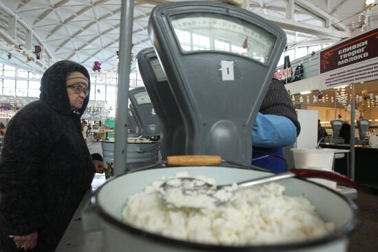 Agriculture market in Veliky Novgorod