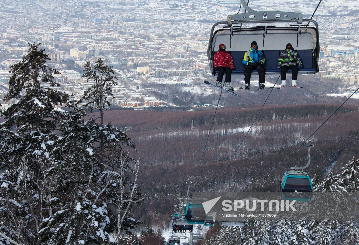 Skiing resort "Gorny Vozdukh" in Yuzhno-Sakhalinsk