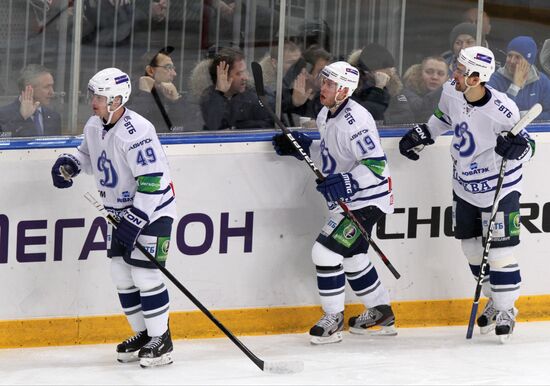 Kontinental Hockey League. Avangard Omsk vs. Dynamo Moscow