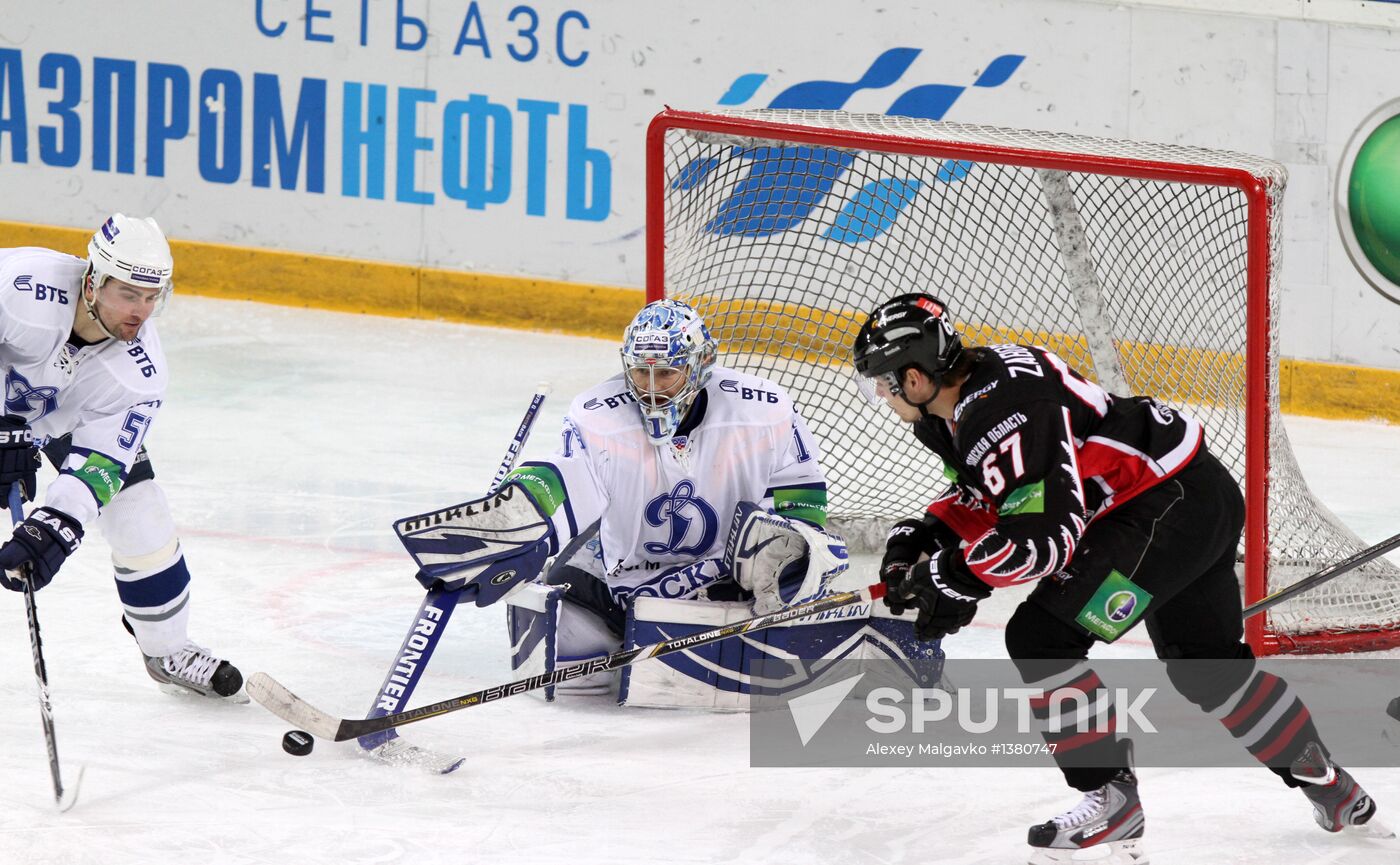 Kontinental Hockey League. Avangard Omsk vs. Dynamo Moscow