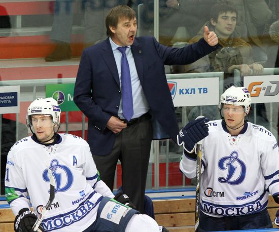 Kontinental Hockey League. Avangard Omsk vs. Dynamo Moscow