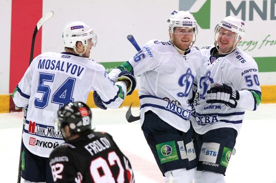 Kontinental Hockey League. Avangard Omsk vs. Dynamo Moscow