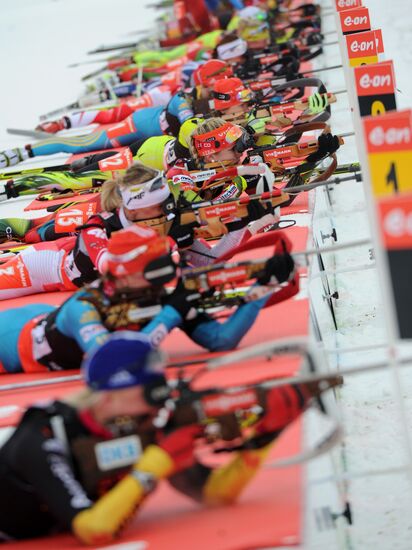 Biathlon World Championships. Women's Mass Start