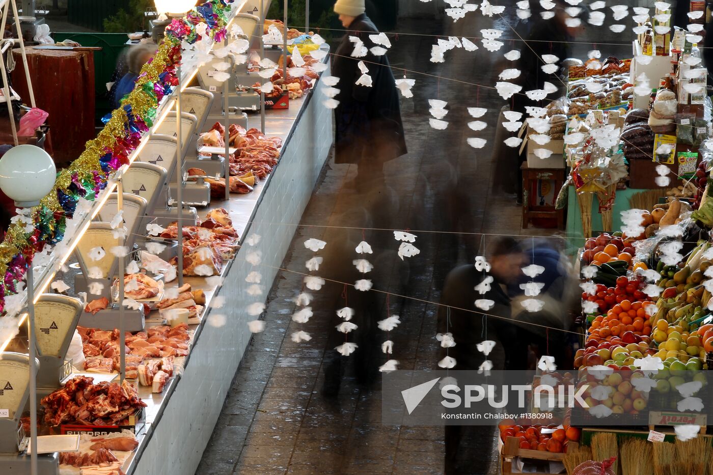 Agriculture market in Veliky Novgorod