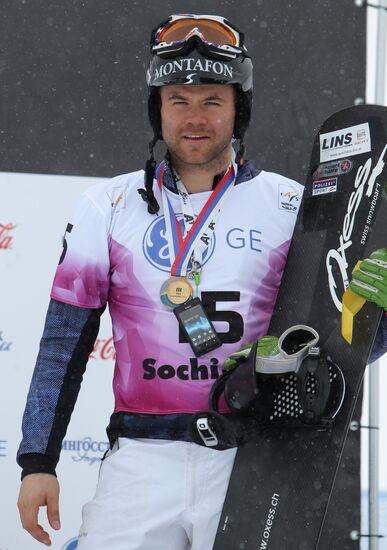 Snowboard World Cup Stage. Snowboard cross finals